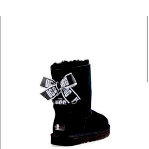 UGG Black Bailey Bow Boots